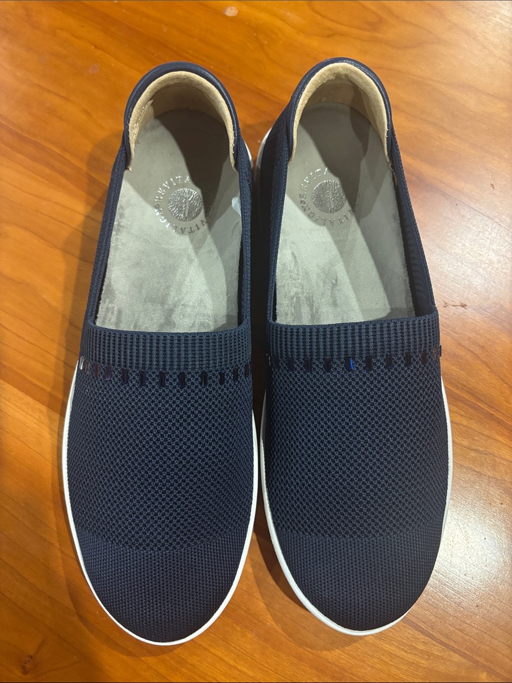 REVITALIGN Orthotic Beaded Knit Slip Ons Mid Width